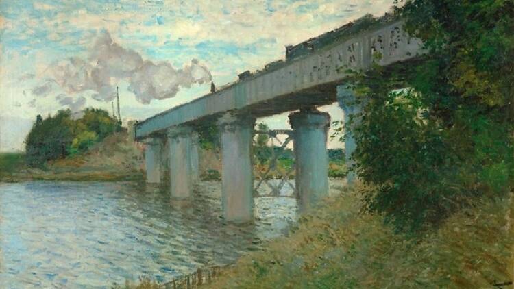 Le Pont du chemin de fer à Argenteuil - Claude Monet (entre 1873 et 1874)