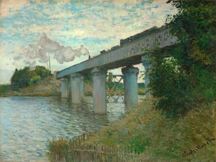 Le Pont du chemin de fer à Argenteuil - Claude Monet (entre 1873 et 1874)