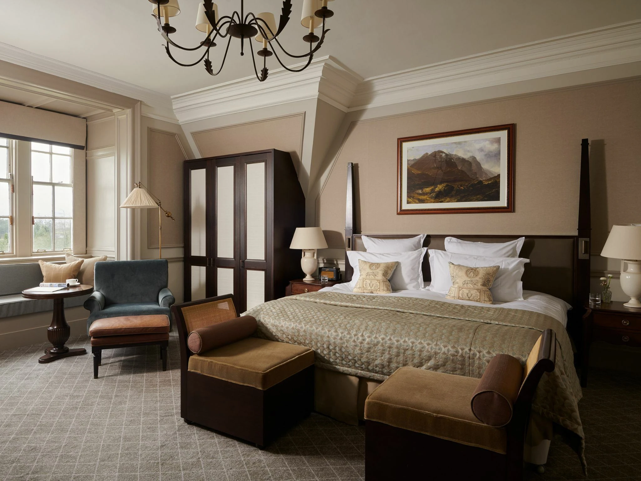 A bedroom at Gleneagles