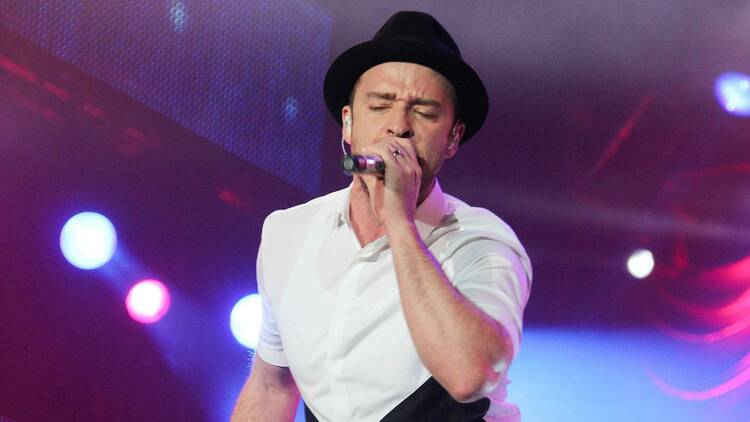 Justin Timberlake performing live