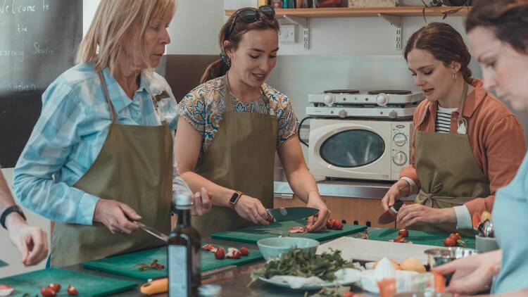 Cookery class at the Garden Museum