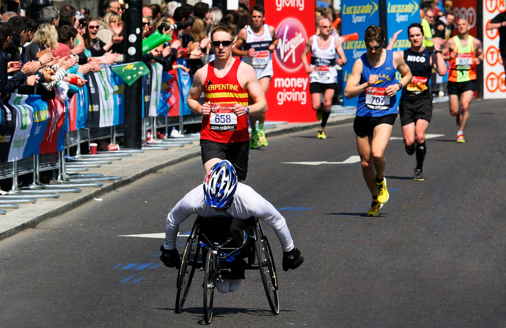 The London Marathon will be the world’s first to award equal prize money to wheelchair and able-bodied athletes