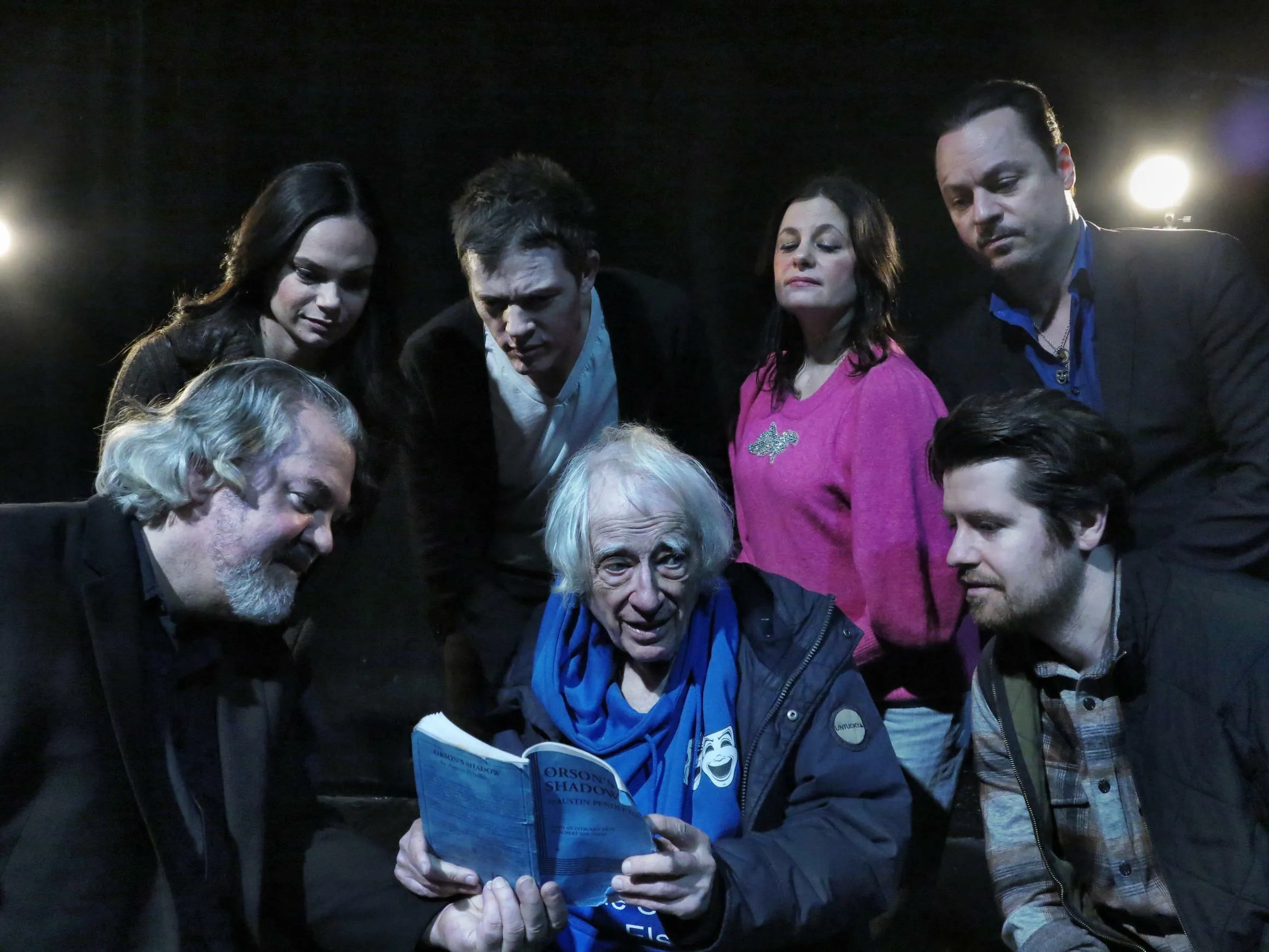 Austin Pendleton and cast of Orson's Shadow