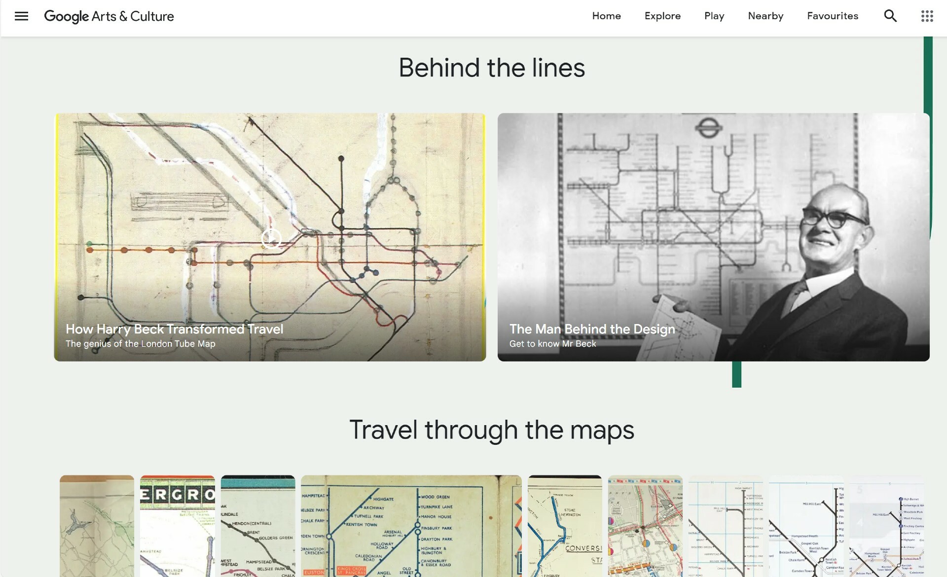 TfL archive with Google Arts and Culture