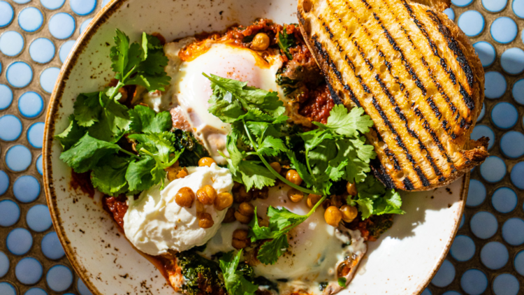 A shakshuka bowl