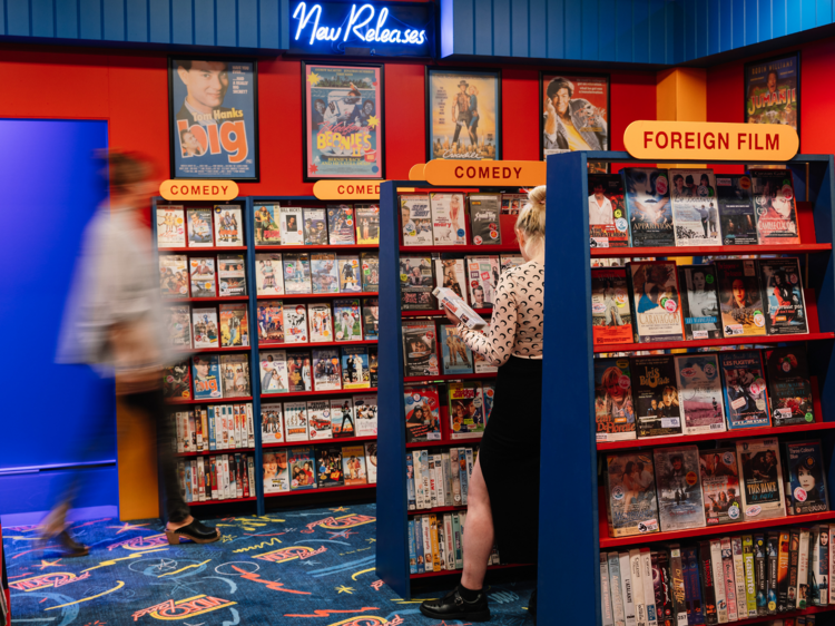 A replica nineties video store