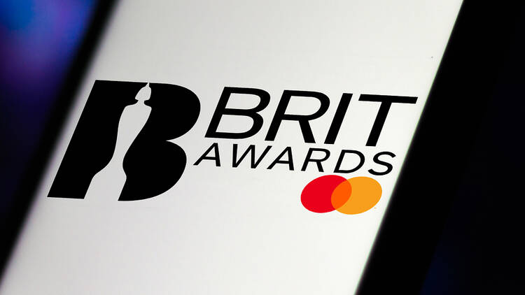 Brit Awards on phone