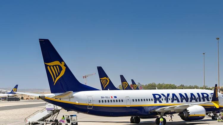 Ryanair planes in Malta