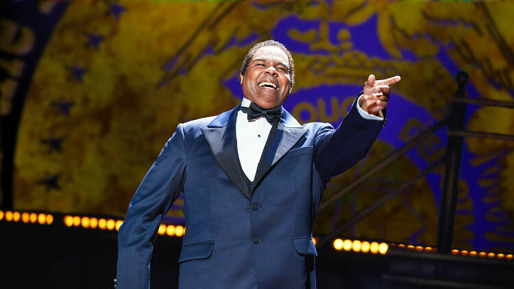 James Monroe Iglehart as Louis Armstrong in A Wonderful World: The Louis Armstrong Musical