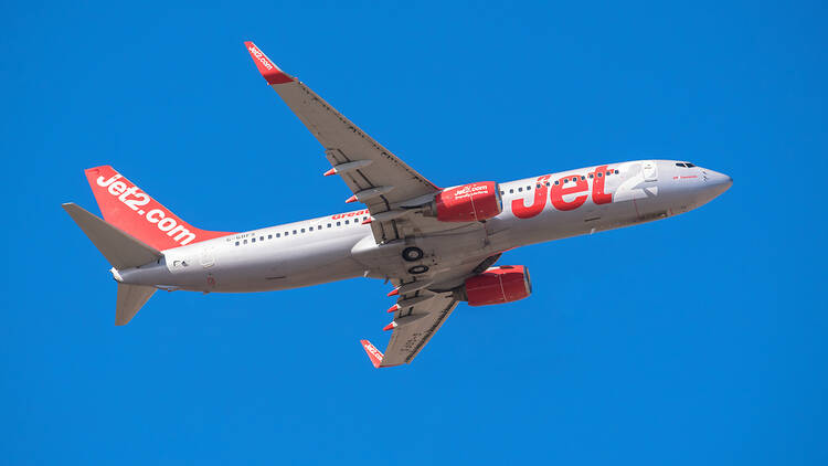 Jet2 plane in the sky