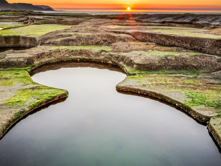 Take the plunge at the Figure Eight Pools