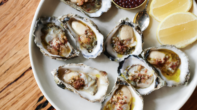 Oysters dressed