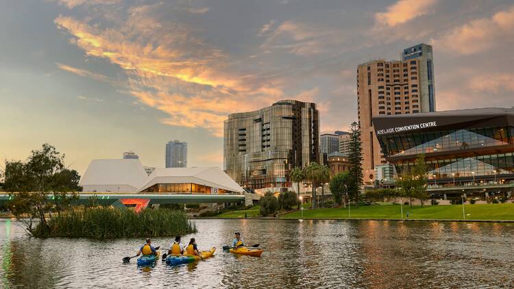 Adelaide city and river