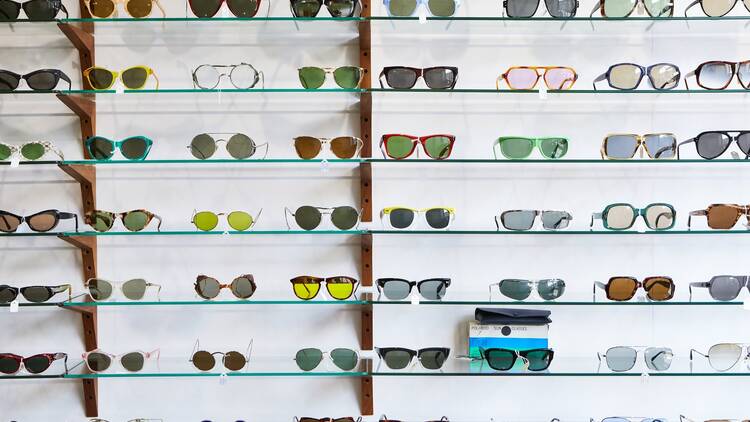 Rows of sunglasses
