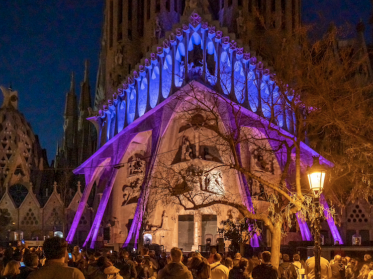 Il·luminar-te a l'espectacle gratis de La Sagrada Família