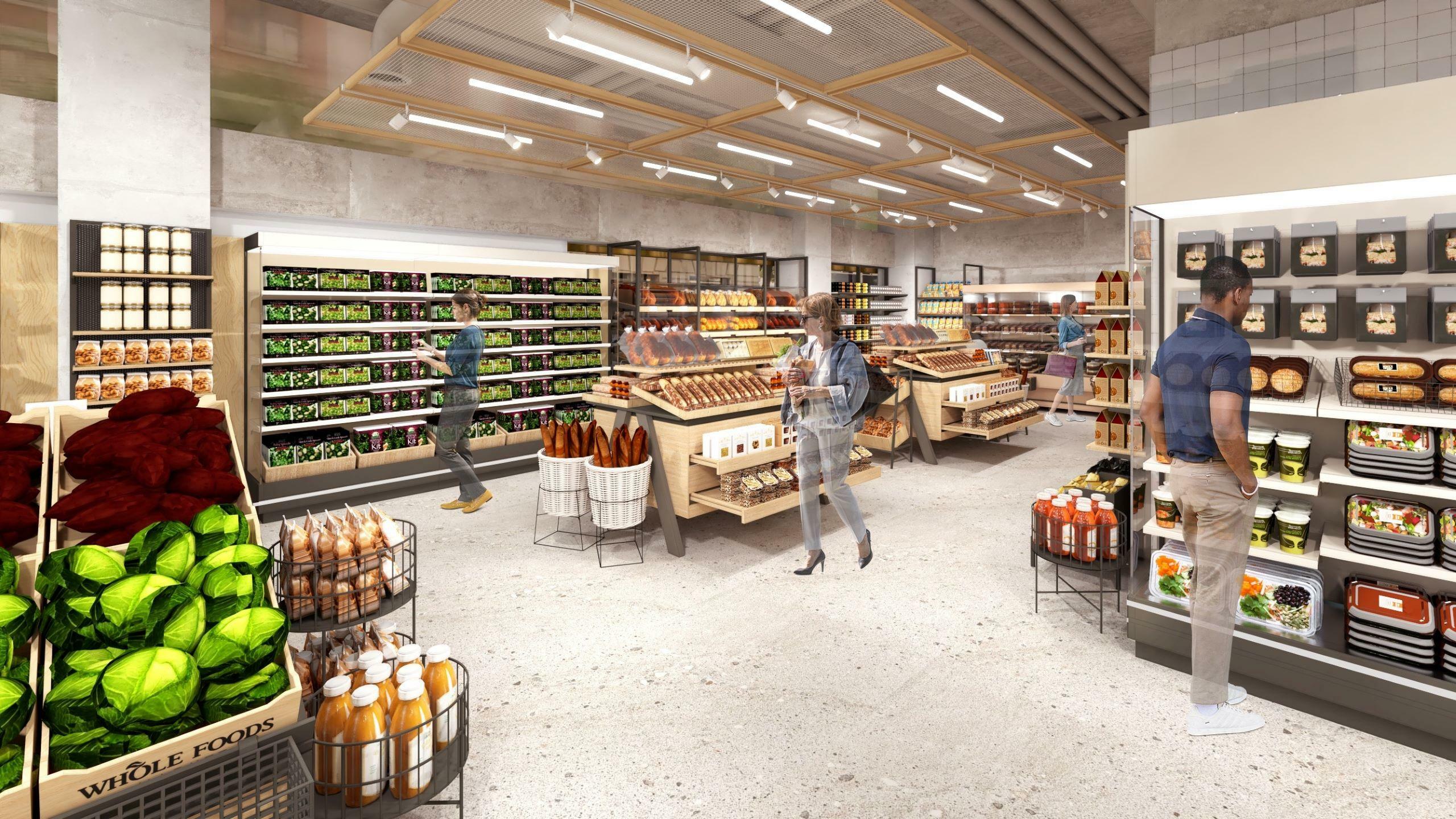 Whole Foods mini shop rendering