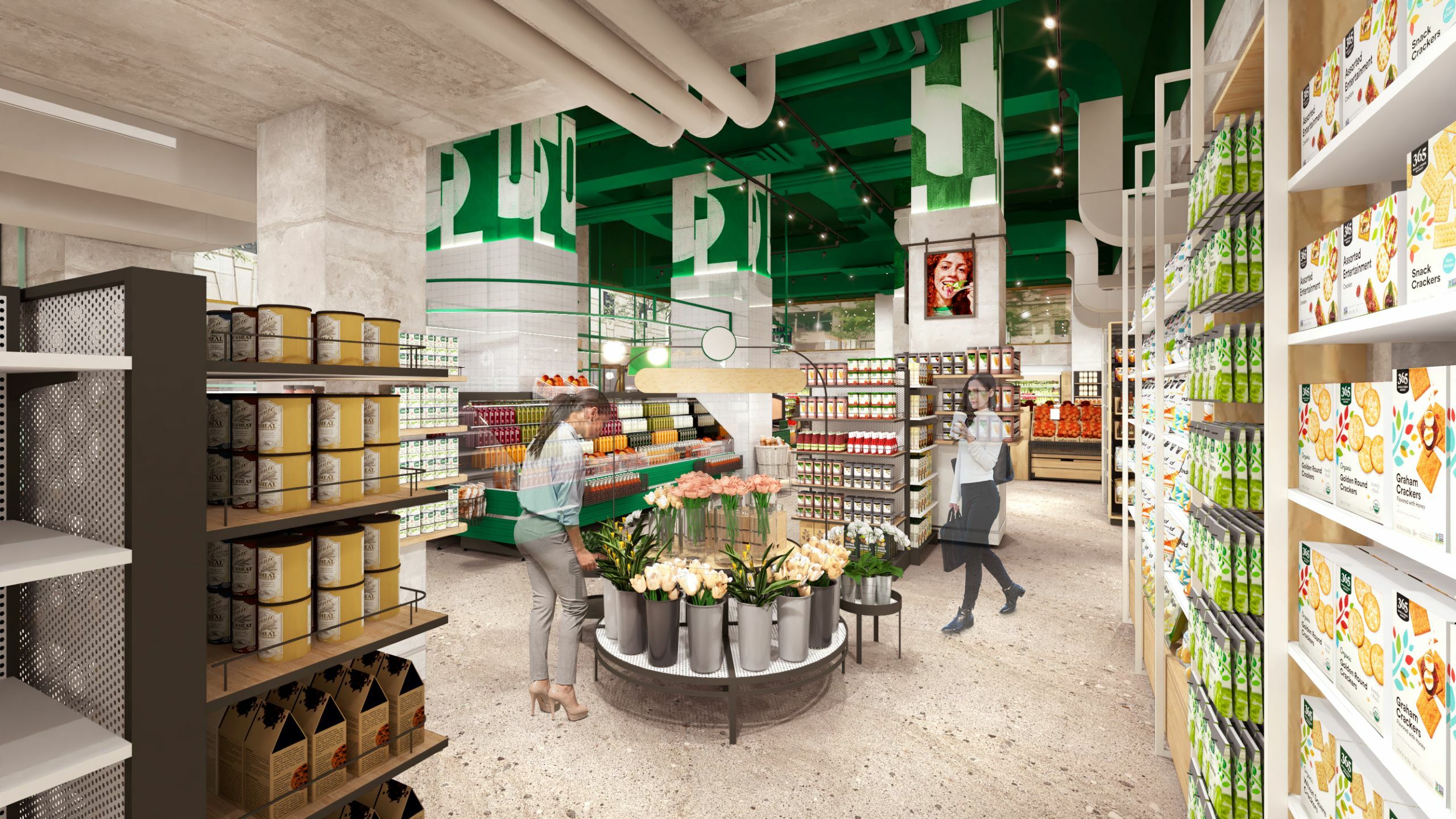 Whole Foods mini shop rendering