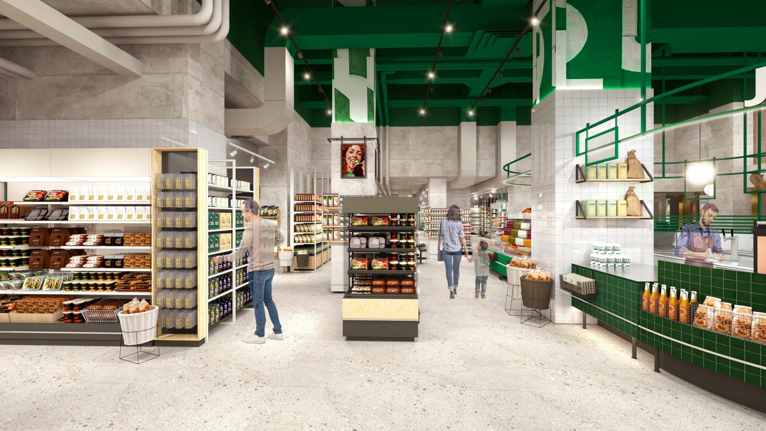 Whole Foods mini shop rendering