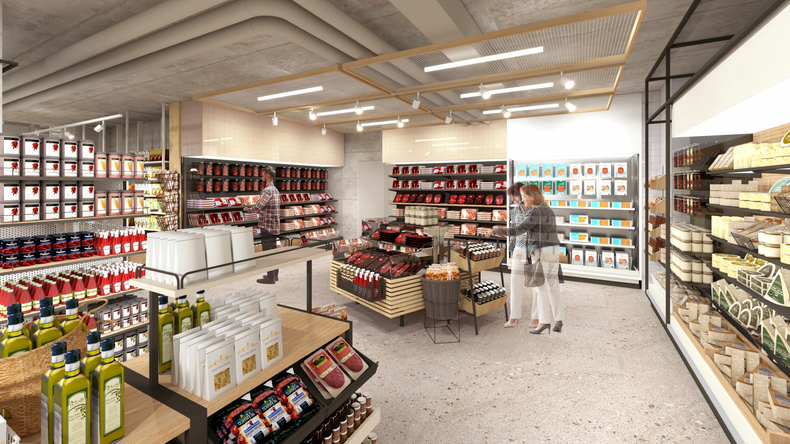 Whole Foods mini shop rendering