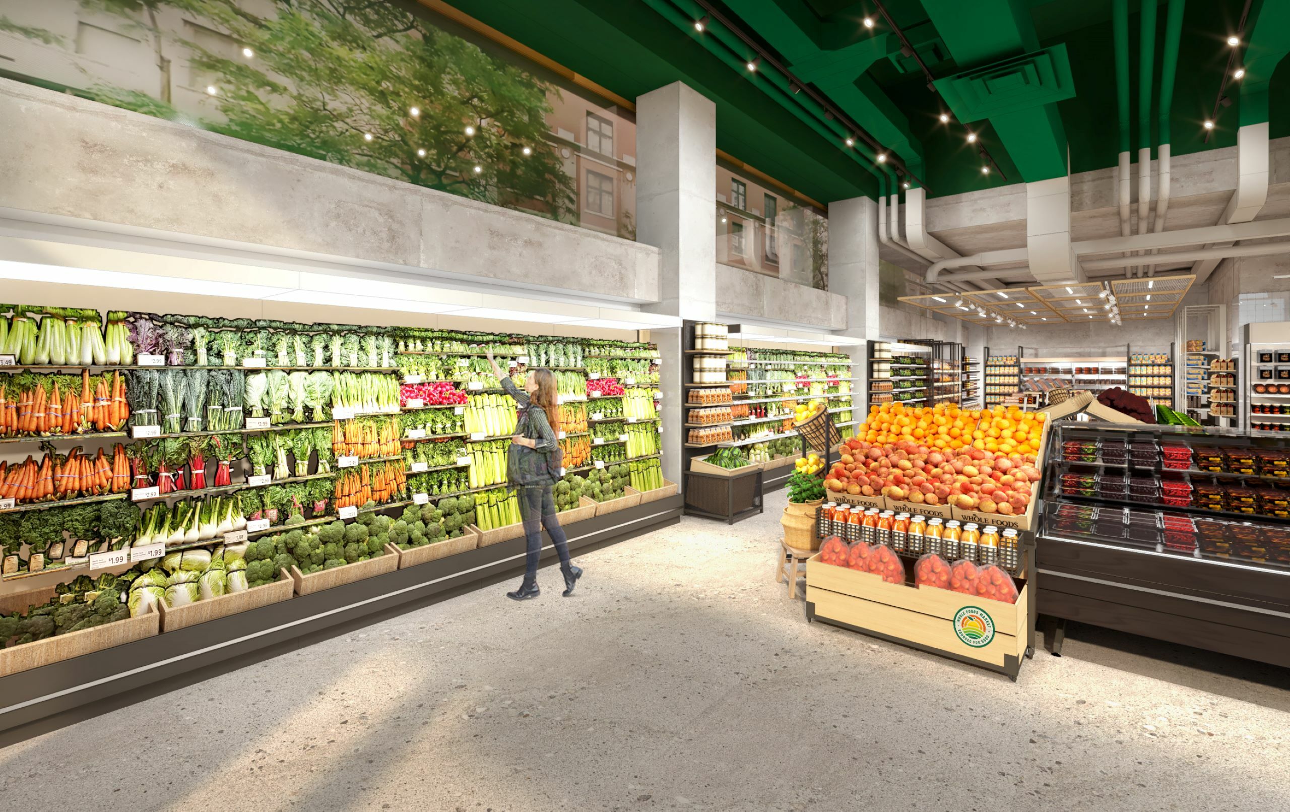 Whole Foods mini shop rendering