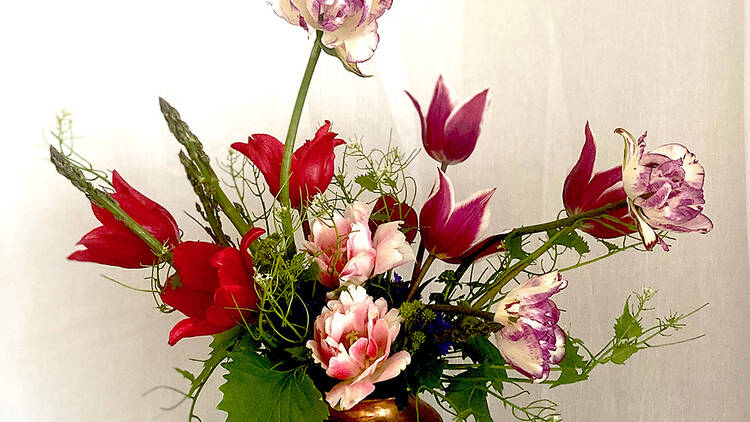 a flower arrangement
