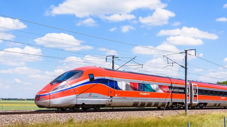 A Frecciarossa train in France