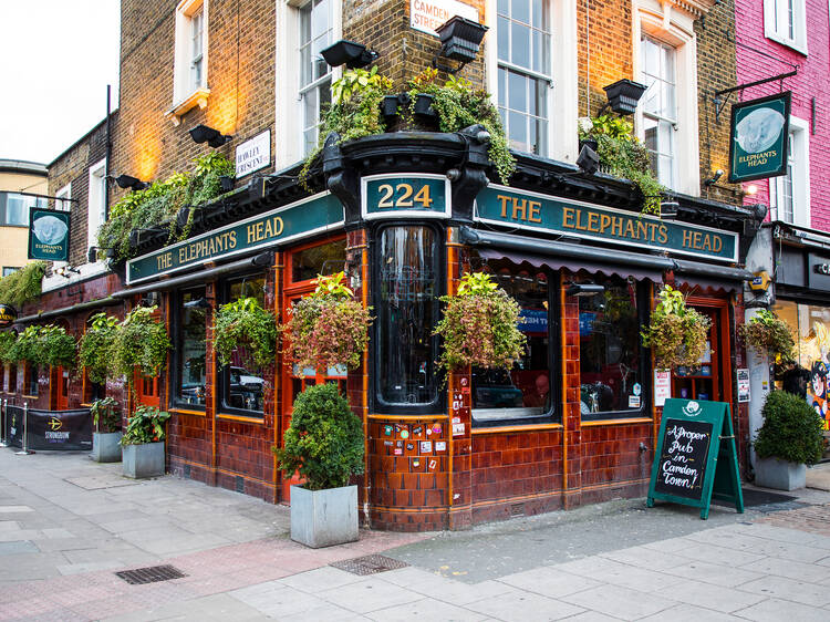 exterior of london pub