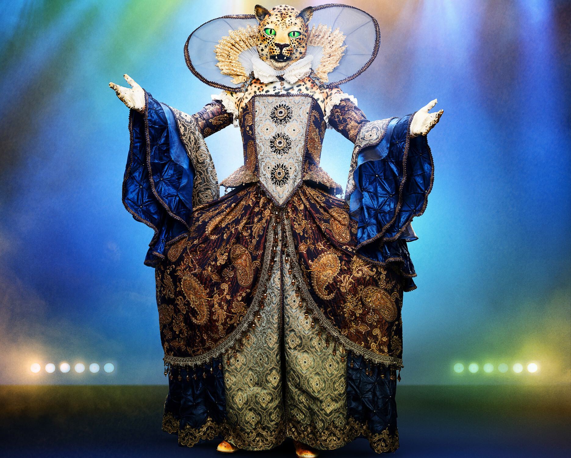 "The Masked Singer’s” leopard costume.