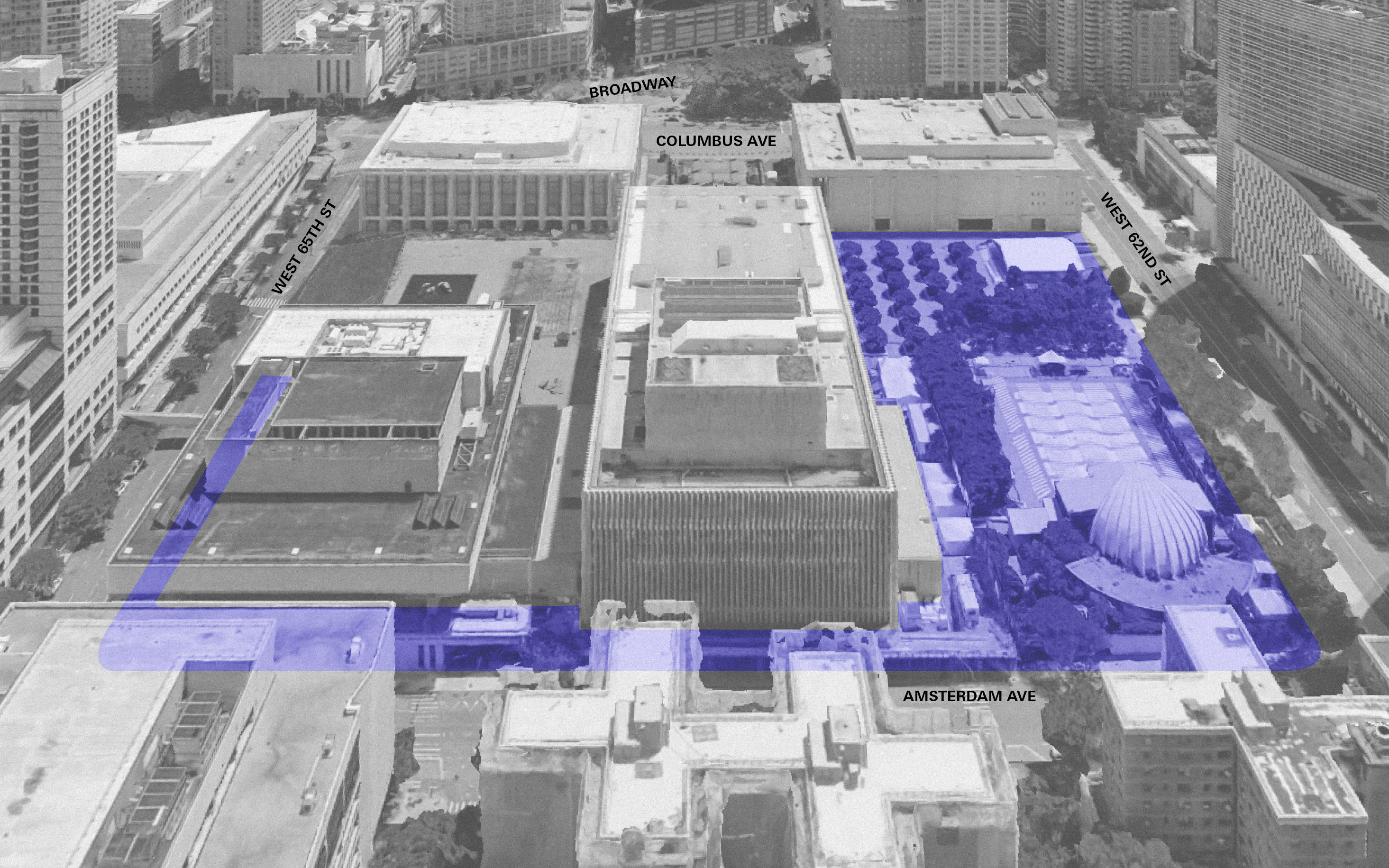 Map of Lincoln Center