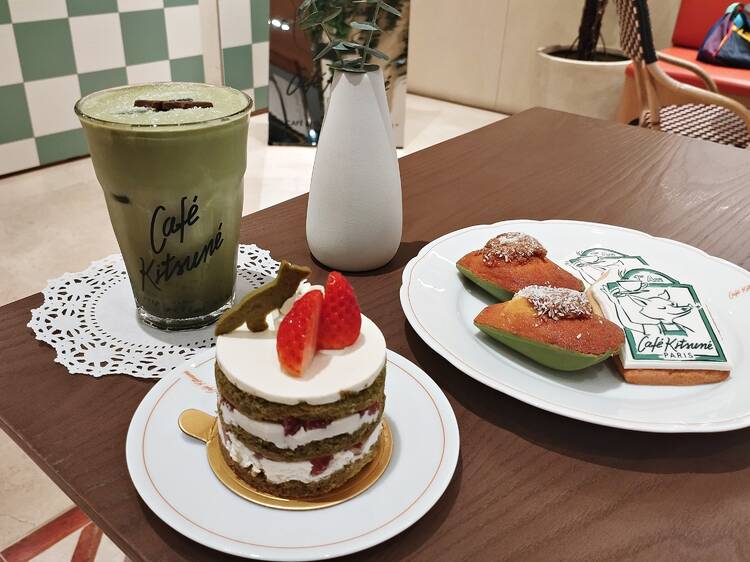 Café Kitsuné Singapore launches seasonal matcha items, and merch featuring new Barista Fox mascot