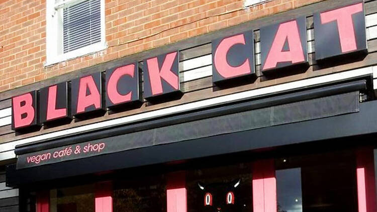 Black Cat vegan cafe in Hackney, east London