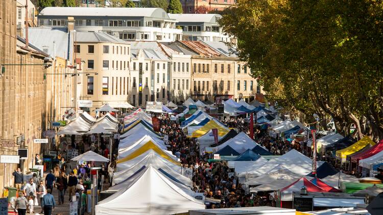 Join the crowds at the Salamanca Market