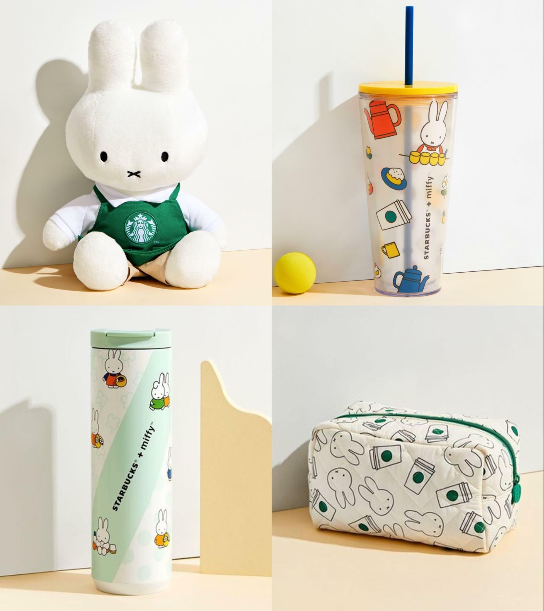 Starbucks Miffy Collection: Puffer Bags, Plushie, Cold Cups, And 