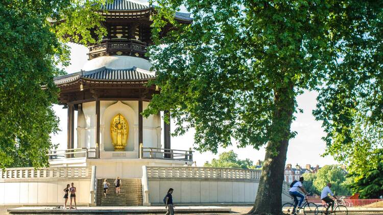 Battersea Park and pagoda, London