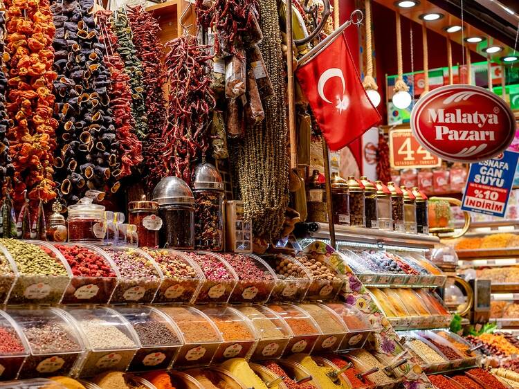Shop till you drop at Kızlarağası Inn at the Kemeraltı Bazaar