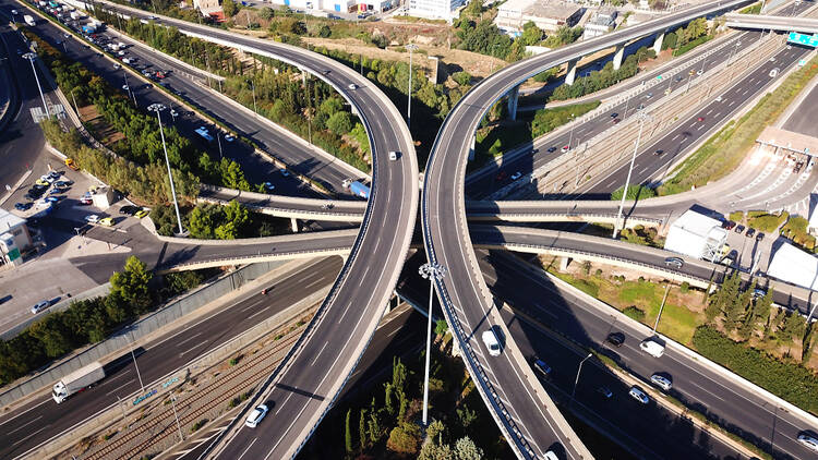 Road intersection in the UK