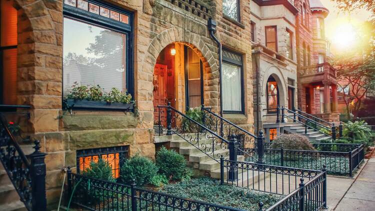 A chicago brownstone home