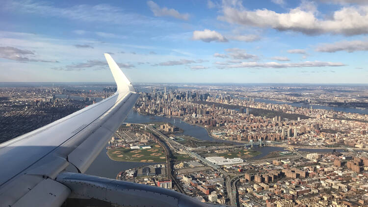 View of NYC form plane