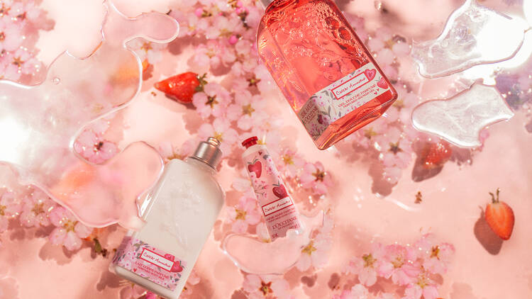 L‘Occitane Cherry Blossom & Strawberry collection