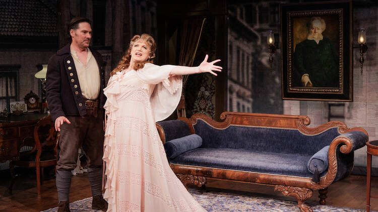 Thomas Gibson & Charles Busch in IBSEN'S GHOST, presented by Primary Stages