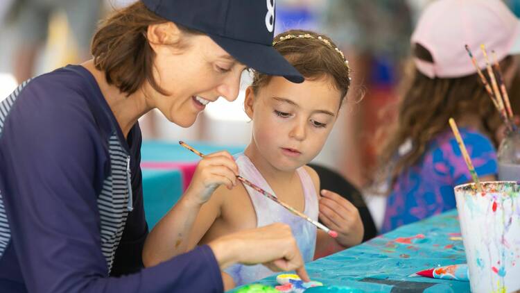 Childrens art workshop at Ocean Lovers Festival