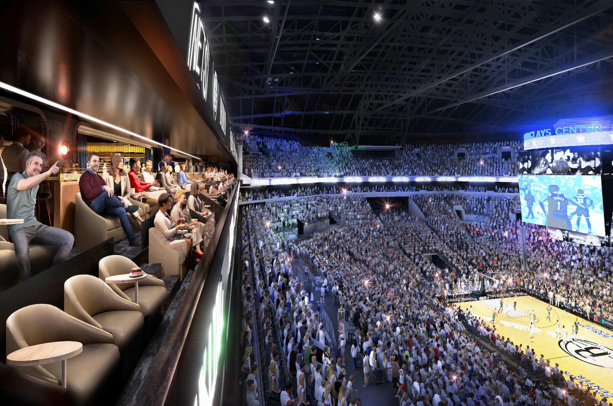 Brooklyn’s Barclays Center is adding two new high-end clubs