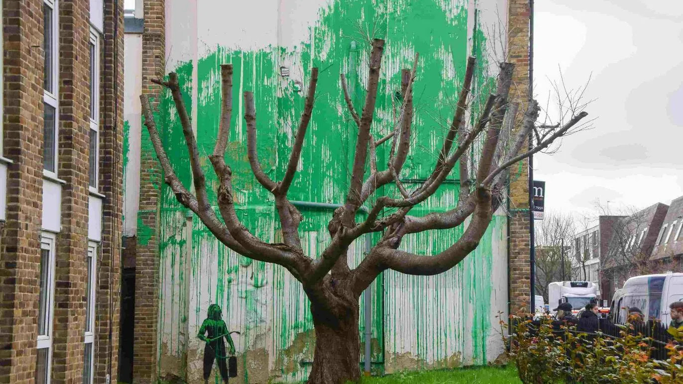 Há um novo mural de Banksy em Londres