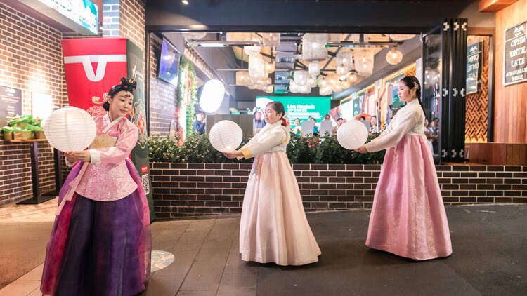 women performing 