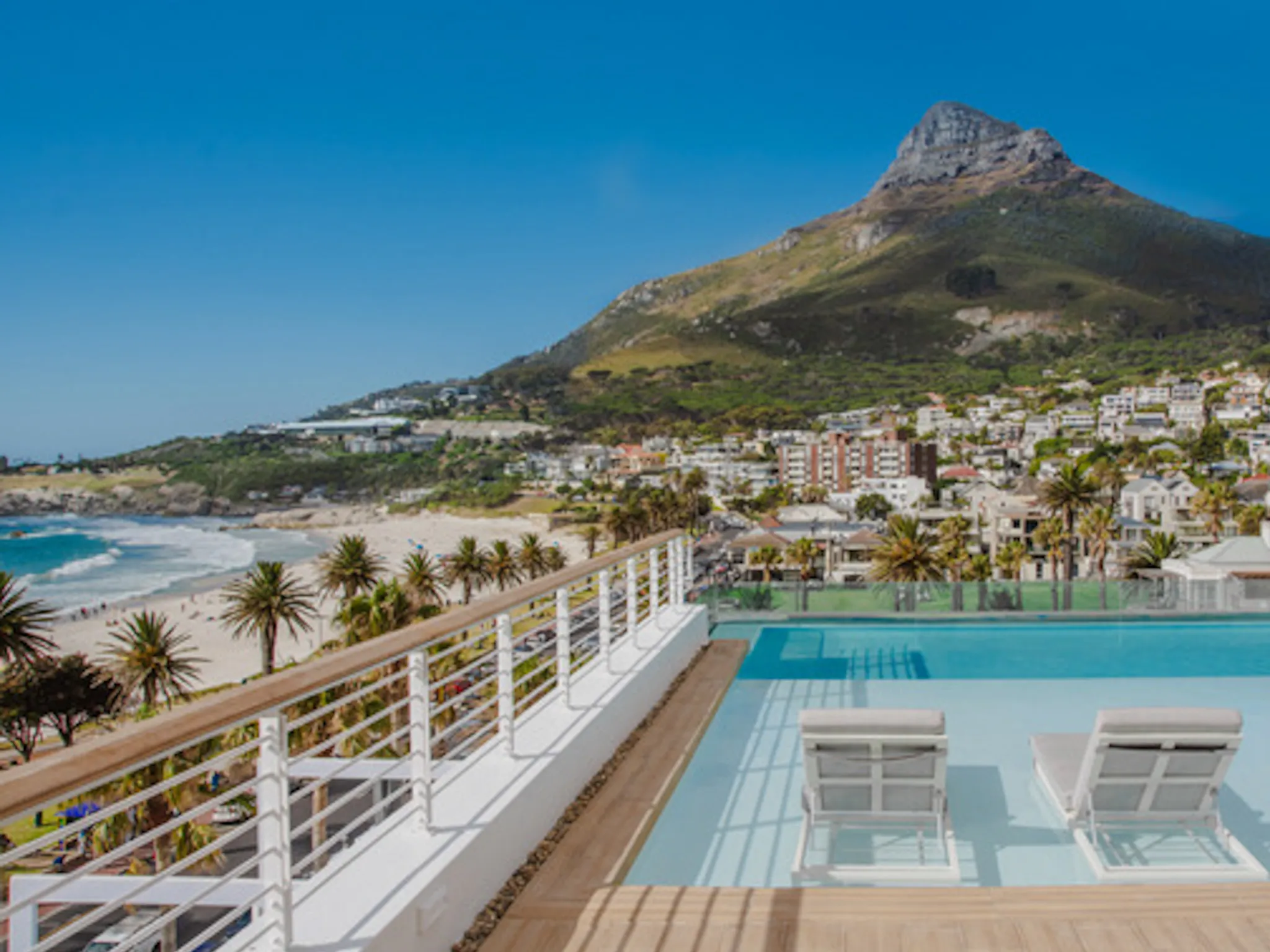 The Marly hotel rooftop pool