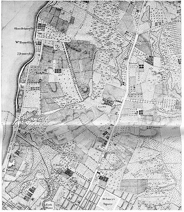 Greenwich Village map from the 1700s