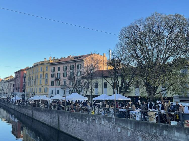 Sip canalside drinks in the Navigli District