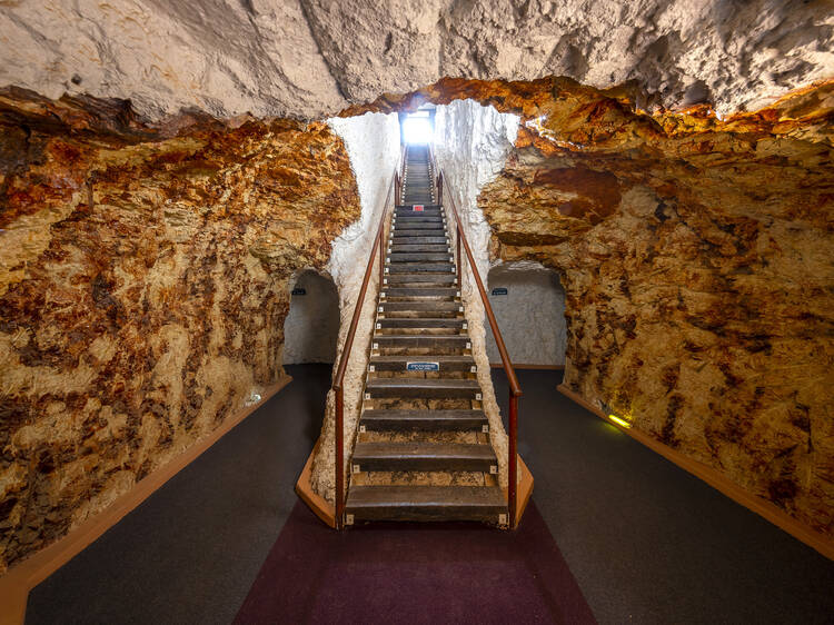 The world’s largest underground motel has reopened in the NSW outback