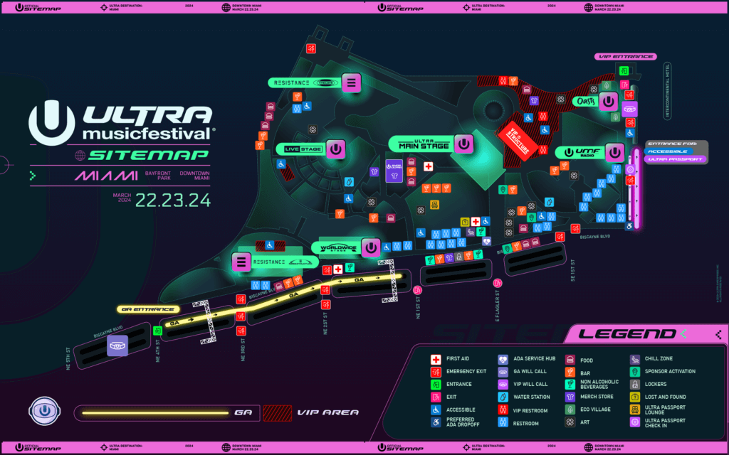 Ultra Music Festival 2025 lineup, set times and schedule