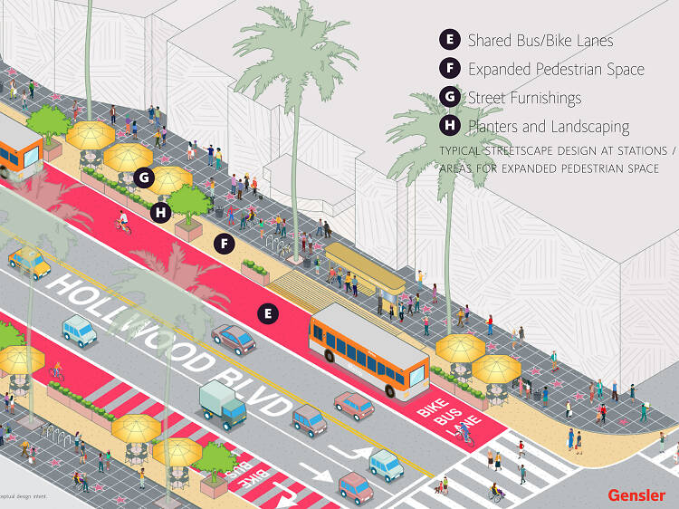 The Hollywood Walk of Fame’s pedestrian-friendly makeover might make it a little more pleasant